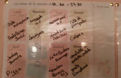 Planning repas semaine #43