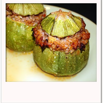 Courgettes rondes farcies