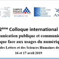 Appel à communication : Communication publique et communication politique face aux usages du numérique