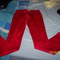    Pantalon MIM Rouge t.38 neuf