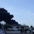 Incendie d'un entrepôt à Rezé