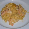 Brouillade d'oeufs aux crevettes