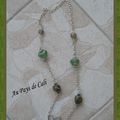 N°123 COLLIER (VERT ET BRUN)