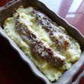 Saucisse de Toulouse en gratin