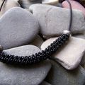 collier torsade noir