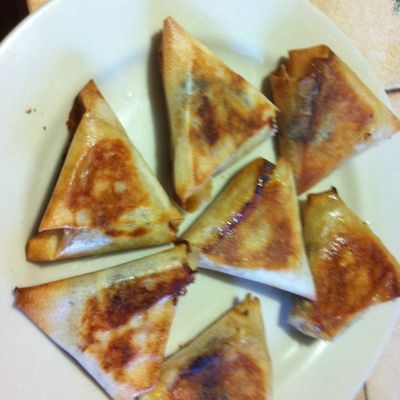 Triangles banane- chocolat