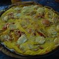 Recette quiche courgette - tomate - poulet - chèvre