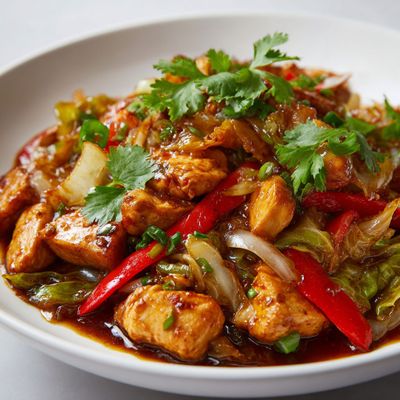 Recette : Poulet chinois sauté au chou – Saveurs asiatiques maison