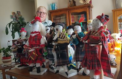 Les pipe-bands en chiffons de Jeanne-Marie
