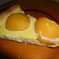 TARTE AUX PECHES A LA CREME DE FROMAGE BLANC