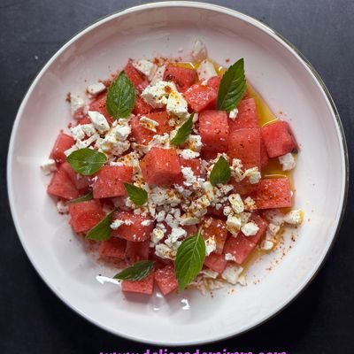 Assiette fraîcheur Pastèque, Feta et épices Tajin