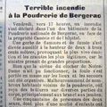 13 JUILLET 1928 : L'EXPLOSION DE LA POUDRERIE A BERGERAC