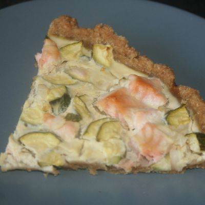 Tarte saumon courgette