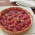 Tarte aux fraises d'automne et aux pistaches, sans gluten