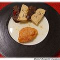 FOIE GRAS DE CANARD ET BERAWECKA SUR GELEE AU GEWURTZTRAMINER, CHUTNEY POMMES-POIRES-BERGAMOTE