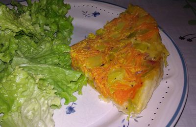 Tatin carottes /poireaux et Mini-flans carottes / courgettes