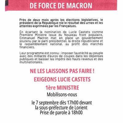 BARNIER, 1er ministre, UN DENI DE DEMOCRATIE