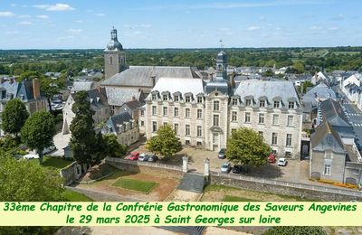 33ème Chapitre de la Confrérie Gastronomique des Saveurs Angevines