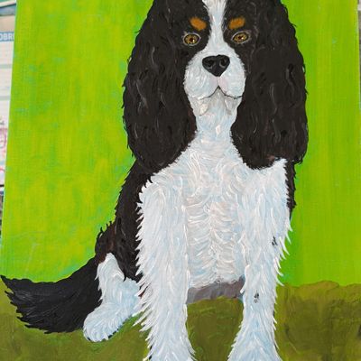 Les animaux des élèves de l'Atelier à l'acrylique : création avril 2025