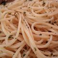 Spaghettis ensoleillés pour un jour de grand froid