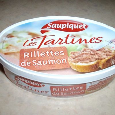 Les tartines : rillettes de saumon : saupiquet 