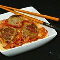 Curry de boulettes de boeuf aux oignons