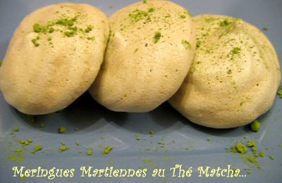 MERINGUES MARTIENNES AU THE MATCHA