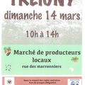 Dimanche 14 Mars 2021 à Treigny Marché de producteurs Locaux (Rappel)