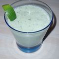 Gaspacho de concombre au lait de coco