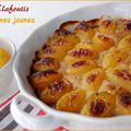 Clafoutis aux prunes jaunes, sans gluten et sans lactose