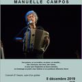 Concert de Manuelle Campos le 8 décembre