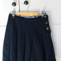 Jupe molleton bleu marine Petit Bateau 8 ans