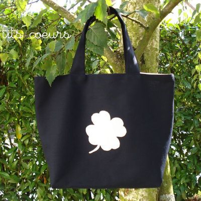Cabas trèfle à 4 feuilles