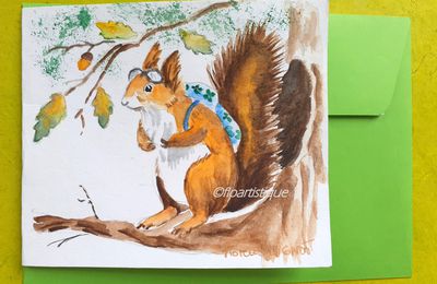 AQUARELLES ANIMAUX EN RANDONNEE !