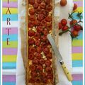 TARTE TOMATES CERISES ET CHEVRE FRAIS