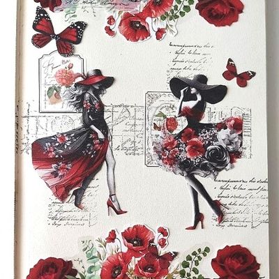 Page collage Rouge