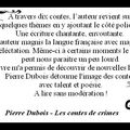 Avis : Pierre Dubois - Les contes de crimes