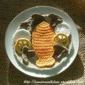 Nouvelle galette bretonne Saumon/Chèvre pour dînette au crochet