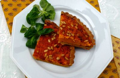 Petite tarte au potimarron et mimolette