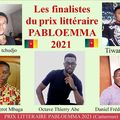 les finalistes du prix littéraire pabloemma 2021 (cameroun)