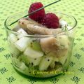 Salade de pommes vertes, kiwis & hareng