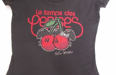 t-shirt temps des cerises taille S neuf* porté