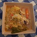 Bouillon de poulet au riz à l’andalouse