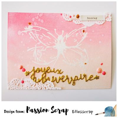 Une carte papillon DT PASSION SCRAP