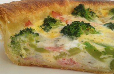 Quiche savoureuse aux brocolis et au gorgonzola