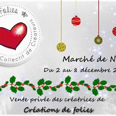 1er marché virtuel de Noel pour 15 créatrices du groupe CREATIONS DE FOLIES