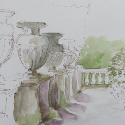 Villa Lante en croquis
