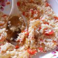 menu asiat : sauce aigre-douce pour le riz et infusion radis noir - gingembre