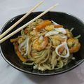 Yaki udon aux crevettes