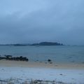 snow on the beach...